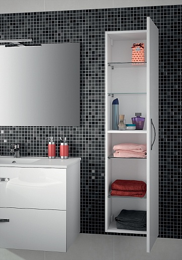 Jacob Delafon Пенал "Ola" белый лак – картинка-3