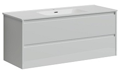 Sancos Тумба под раковину Libra 120-1 белый глянец – фотография-1