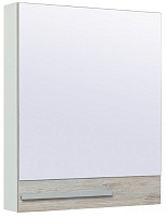 Runo Зеркальный шкаф Вудлайн 60 скандинавский дуб/белый