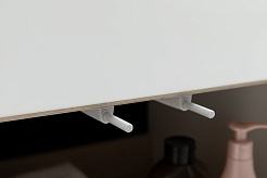 Aquanet Тумба под раковину Ирис New 80 подвесная белая глянцевая – фотография-11