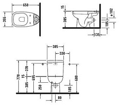 Duravit Унитаз-компакт D-Code 21110900002 – фотография-3