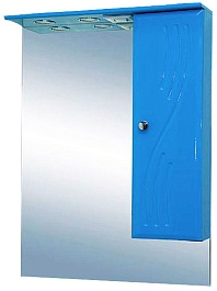 Misty Зеркальный шкаф Мисти 60 R голубой – фотография-1
