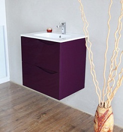 BelBagno Тумба с раковиной подвесная CLIMA 60 Crystal Violet	 – фотография-4