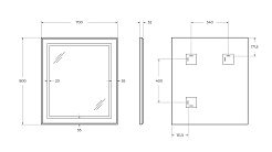 BelBagno Зеркало SPC-KRAFT-700-800-SENS-NERO – фотография-10