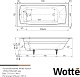 Wotte Ванна чугунная Vector 170х75 – картинка-6