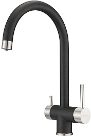 Milacio Смеситель для кухни Ultra MCU.554.MB черный матовый – фотография-2
