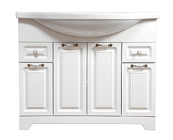 Stella Polare Тумба с раковиной Кармела 100 ольха белая – фотография-6