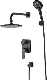 Lemark Душевая система Bronx LM3729BL черная – фотография-1