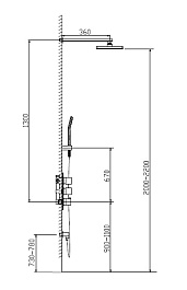 Timo Душевая система Tetra-thermo SX-0179/00SM – фотография-2