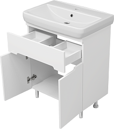 Misty Мебель для ванной Байкал 65 белая – фотография-7