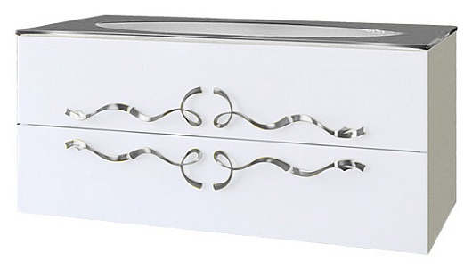 Clarberg Тумба с раковиной "Due Amanti 100", ручки хром – фотография-6