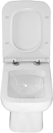 Azario Унитаз-моноблок Zeno AZ-1169 безободковый с бачком с сиденьем микролифт белый – фотография-7