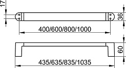 Keuco Полотенцедержатель Elegance new 11601 40 см, хром – фотография-2