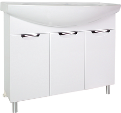 ASB-Mebel Тумба с раковиной Мессина 100/3 белая – фотография-2