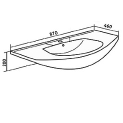 Runo Тумба с раковиной Линда Люкс 85 – фотография-6