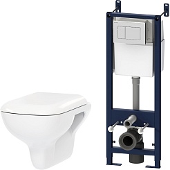 Am.Pm Унитаз подвесной Like FlashClean IS301.801700 в комплекте с инсталляцией – фотография-1