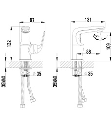 Lemark Смеситель "plus Advance LM1206C" для раковины – фотография-2