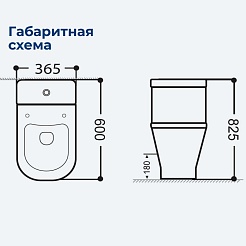 Aquanet Унитаз-компакт Fine Rimless FINE-C Soft Close безободковый с сиденьем микролифт и бачком белый – фотография-19