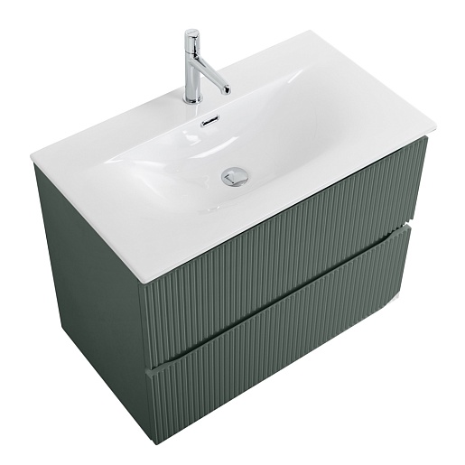 BelBagno Тумба с раковиной Uno 80 подвесная Еловый матовый с раковиной BB-8099-80 – фотография-8