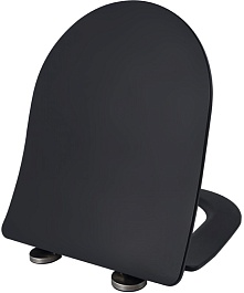 Esbano Сиденье для унитаза Amapola черное матовое – фотография-1
