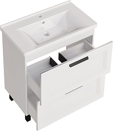 ASB-Mebel Тумба с раковиной София 60 белая матовая – фотография-3