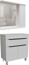 Mixline Мебель для ванной Лайн 80 R белая – фотография-1