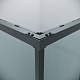 Grossman  Душевой уголок Galaxy 110x100x195 профиль графит сатин стекло прозрачное – фотография-19
