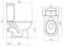 Santek Унитаз-компакт "Сенатор" WH110067 – фотография-4