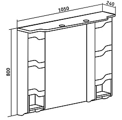 Runo Мебель для ванной Стиль 105 – фотография-6
