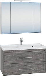 СанТа Мебель для ванной Венера 100 дуб шале графит – фотография-1