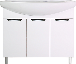 ASB-Mebel Тумба под раковину Мессина 100/3 белая – фотография-1