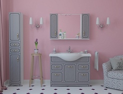 Какса-а Пенал для ванной Патина 30 седой – фотография-2