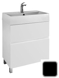 Водолей Тумба под раковину Аббат 70 черная – фотография-1