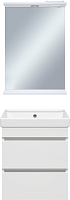 Misty Мебель для ванной Енисей 50 2 ящика подвесная белая