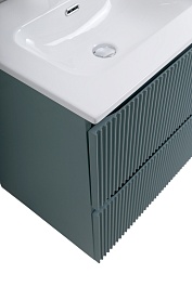 BelBagno Тумба под раковину Uno 120 с 2 чашами подвесная Голубой матовый – фотография-9