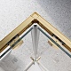 BelBagno Душевой уголок Luce 100/100 LUCE-A-2-100-C-ORO профиль золото стекло прозрачное – фотография-10