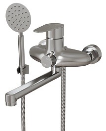 Mixline Смеситель для ванны и раковины 35k MLSS36-021 "Steel Kit" хром – фотография-1