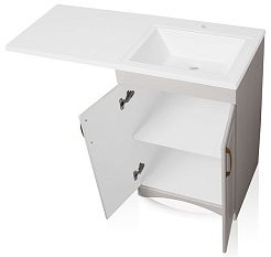 Style Line Мебель для ванной Даллас классик 120 Люкс R, рельеф пастель, PLUS – фотография-4