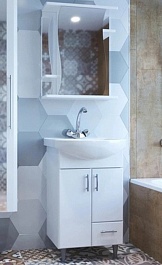 Mixline Мебель для ванной Веста 50 L Уют белая – фотография-1