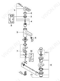 Grohe Смеситель "Quadra 32631000" – фотография-4