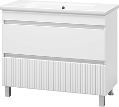 Misty Мебель для ванной Мира 100 белая матовая – фотография-5