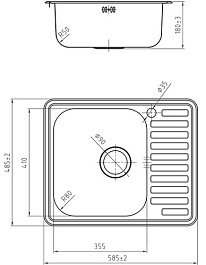 Iddis Мойка из нержавеющей стали Strit STR58PLi77 полированная – фотография-3