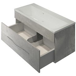 Какса-а Мебель для ванной Кристалл 120 белая – фотография-6