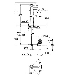 Grohe Смеситель "BauClassic 32868000" для раковины – фотография-2