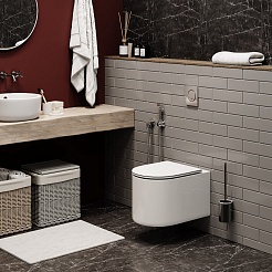 Ceruttispa Унитаз подвесной Tanaro Aria MW CT9236 белый матовый – фотография-3