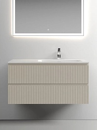 Sancos Тумба с раковиной Snob T 100 R beige soft раковина Grace 101 R CN7015 – фотография-2