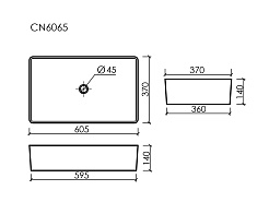 Ceramicanova Мебельная раковина Element 60 CN6065 белая – фотография-4