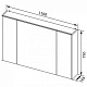 Aquanet Зеркальный шкаф Остин 120 дуб сонома – картинка-10