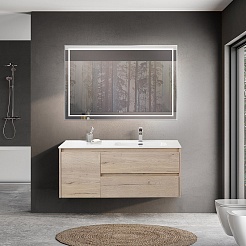 BelBagno Тумба с раковиной Kraft 120 R подвесная Rovere Galifax Bianco – фотография-10