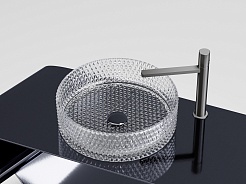 Ceramicanova Мебельная раковина Cristal 36 CN6062 прозрачная – фотография-3